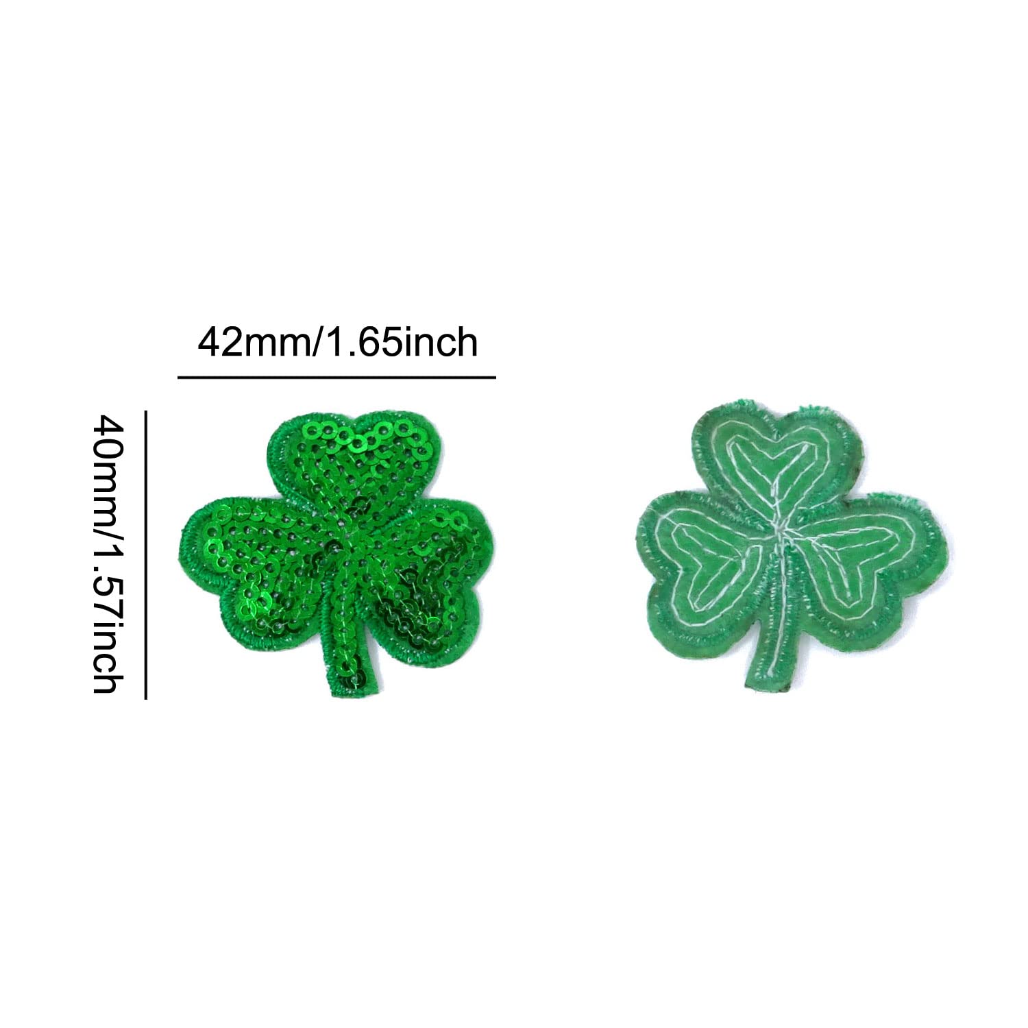 Amazon.com: Honbay 10PCS Shiny Shamrock Sequin Patch Leaf Clover