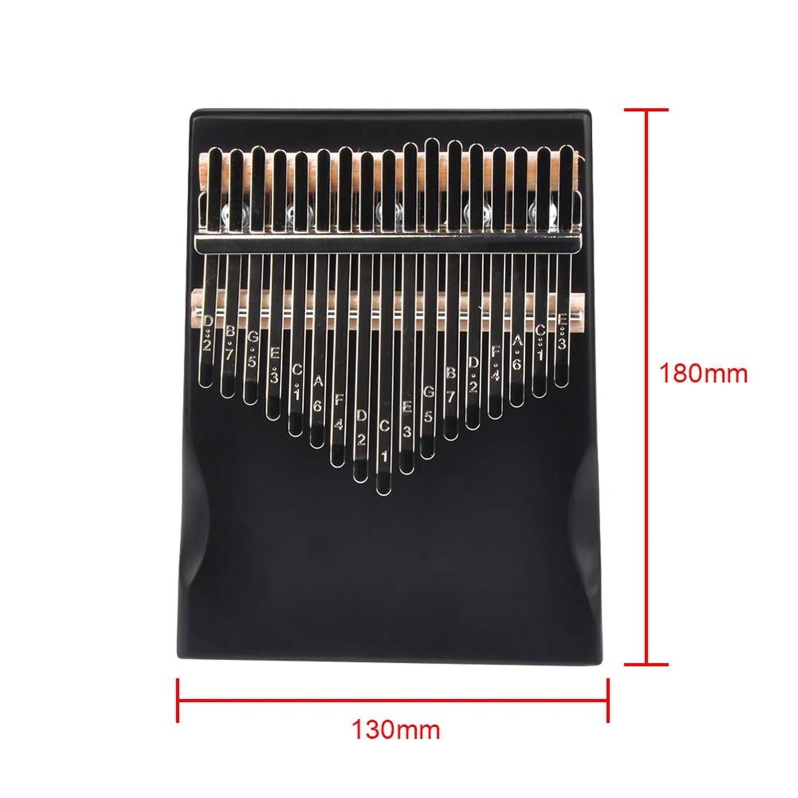 Piano De Pulgar Piano De Pulgar De Madera Kalimba De 17 Teclas Con Herramienta De Afinación Pegatina Partituras Suministros De Instrumentos Agradables(Set)