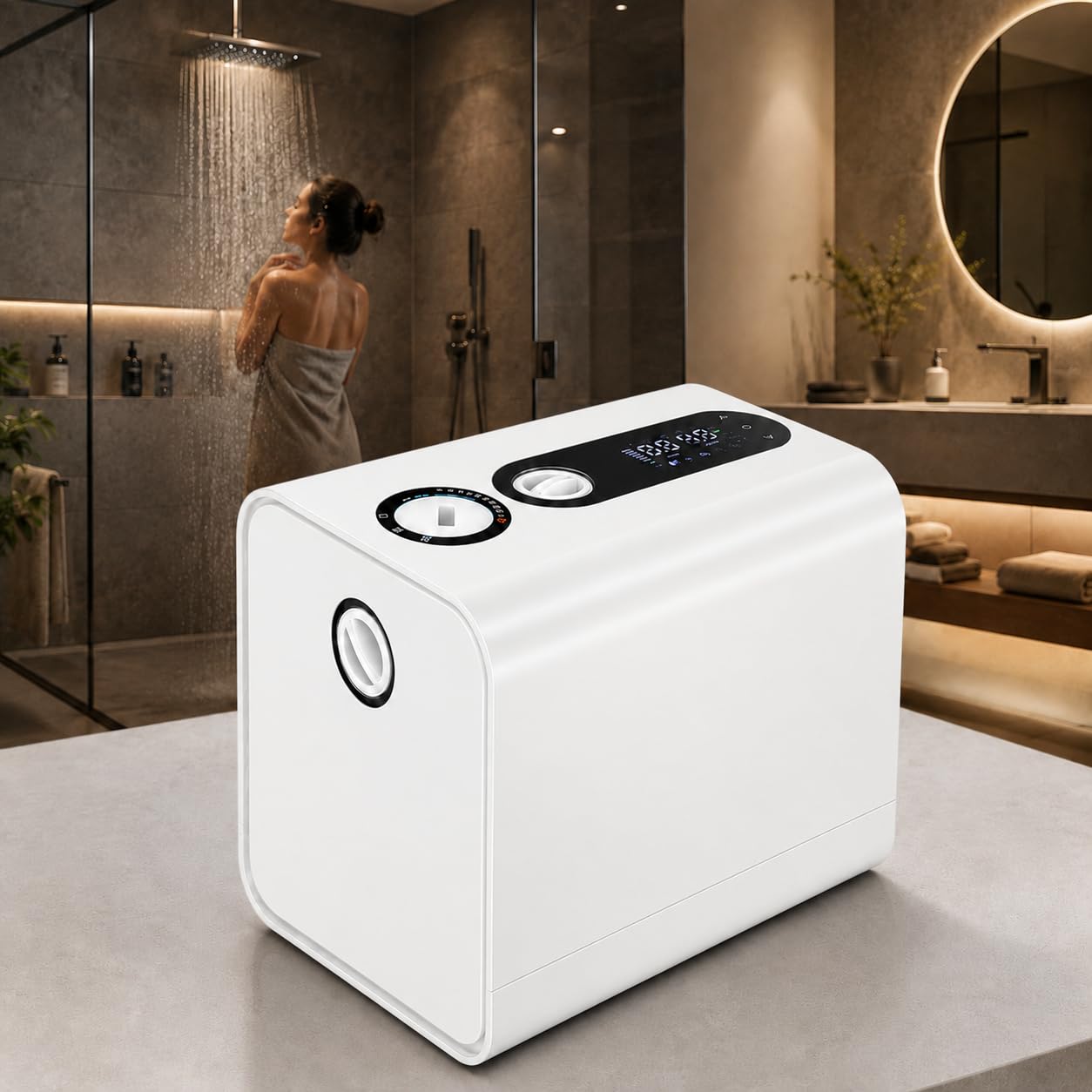 forplubossmmp Water Pressure Booster Pump 110v/220v, Self Priming Variable Speed Constant Pressure Smart Pump, Quiet Home Water Pump For Shower, Faucet, Water Heater, Rv, Garden And Well Use white