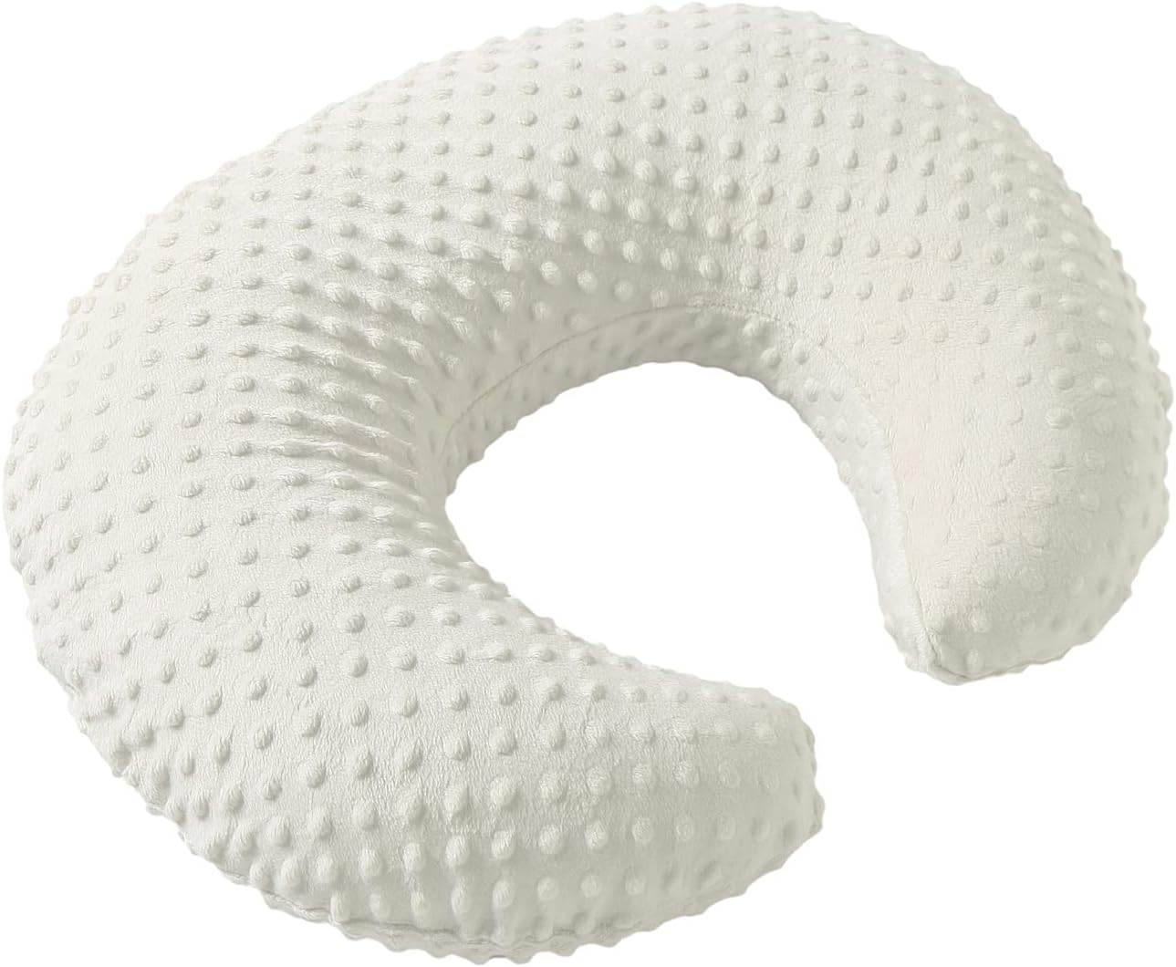 Pillowcase for Nursing Pillow and Positioner for Breastfeeding and Bottle Feeding, Propping Baby, Tummy Time, Baby Sitting Support, Awake-Time Support, Pillow Cover Only (Beige)