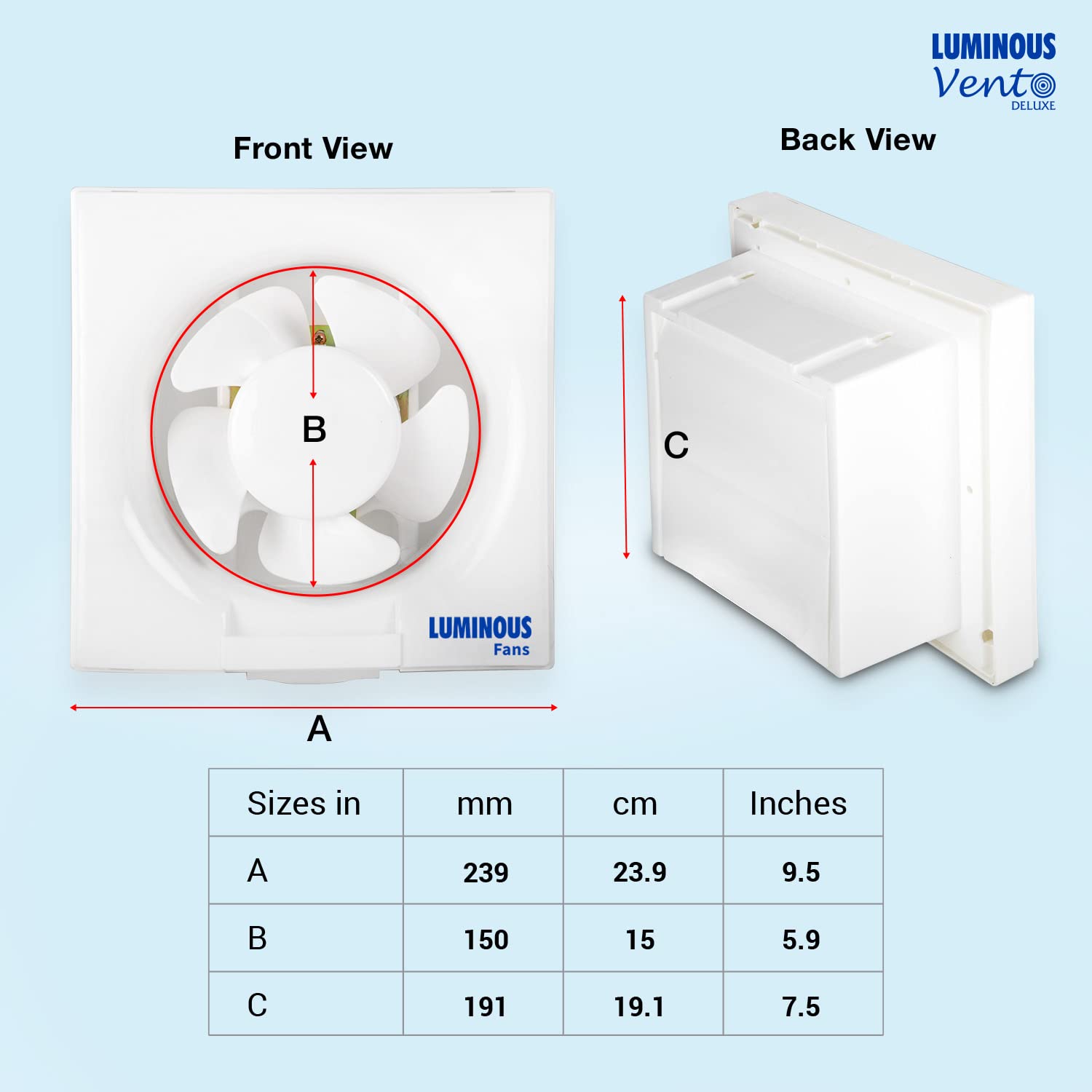 Exhaust Fan for Kitchen, Bathroom 