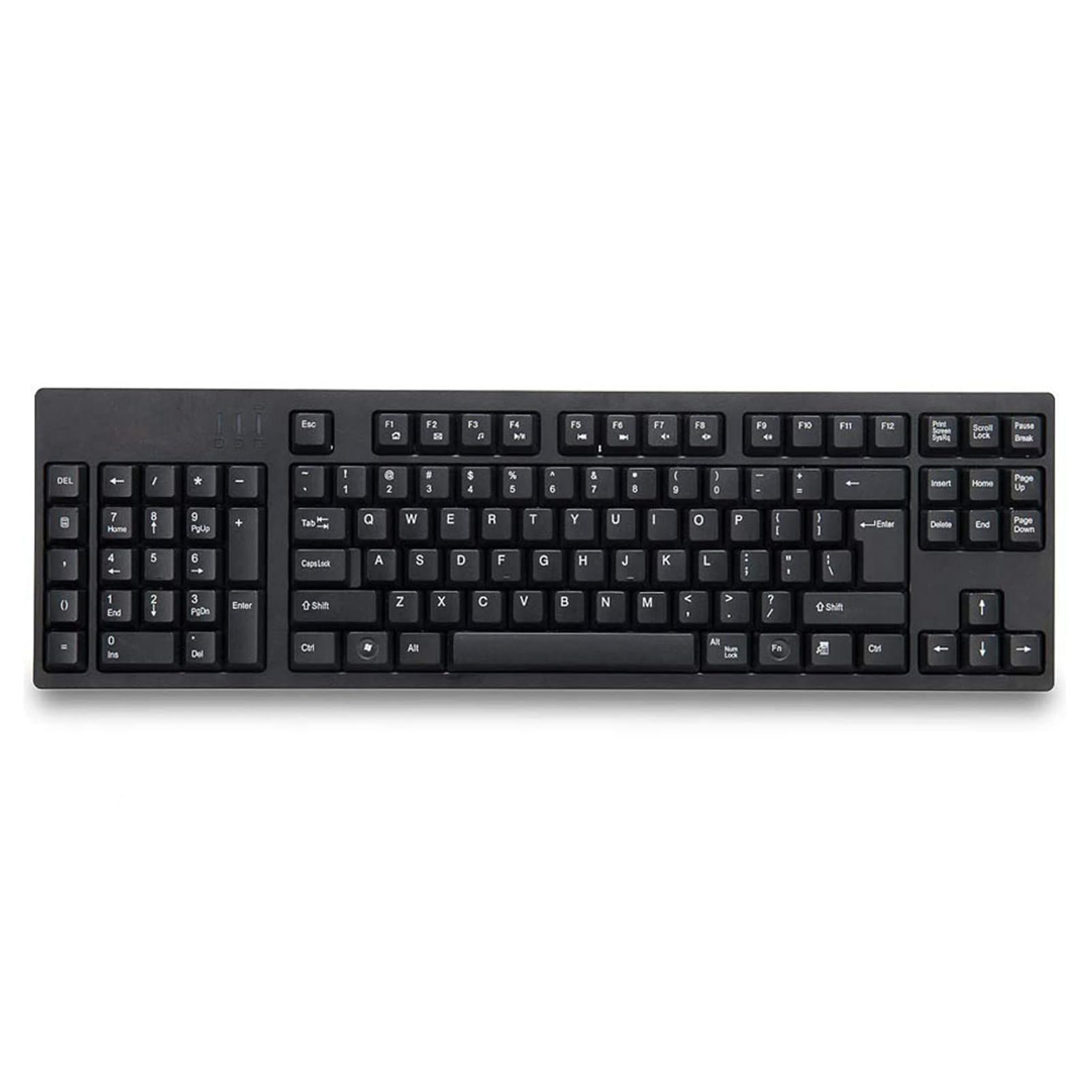 VBESTLIFE Teclado para Zurdos USB de Oficina Con Diseño Ergonómico de 109 Teclas, Numérico Izquierdo Con 2 Interfaces USB para Diseñadores de Contabilidad Empresarial