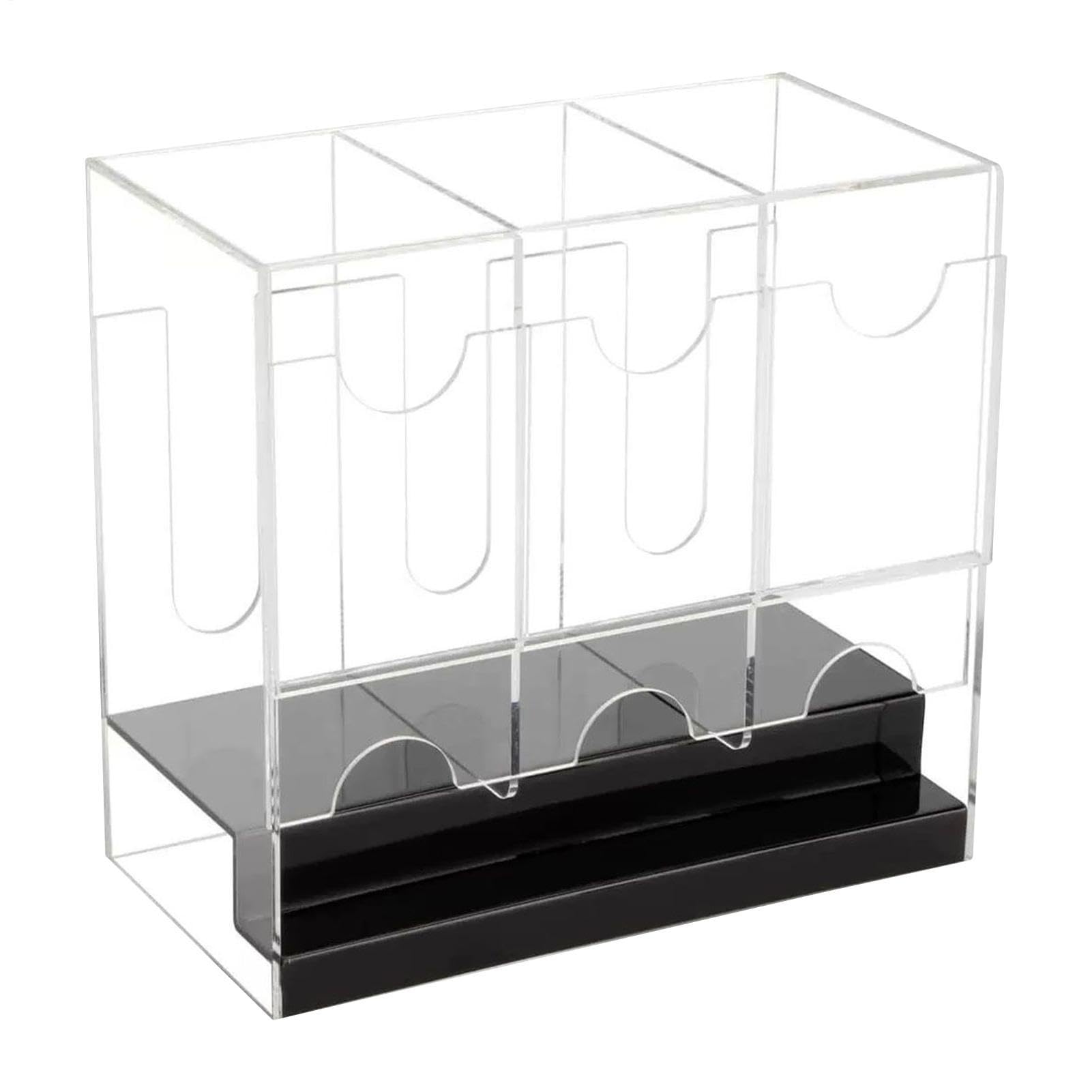 Distributore Per Carte Espositore Contenitore Organizzatore Protettore | Scatola Con Pacchetti Di Carte Sportive A 3 Slot per Scrivania, Scaffale, Casa e Stanza
