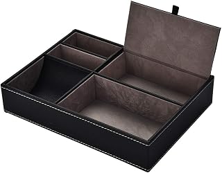 Desktop Box, Desktop Storage Organize Desktop Storage Box Organizer Office Desk Organizer, Durable and Sturdy for Office Desktop