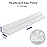 EUHAMS Full Size Bed Wedge Pillow - Bed Gap Filler Mattress Wedge Headboard Pillow Close The Gap 0-7 Between Your Headboard and Mattress or Wall for Sleeping Backrest Pillow (54x10x6 White)