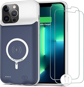 Amazon.com: Battery Case for iPhone 13 Pro Max, [10800mAh