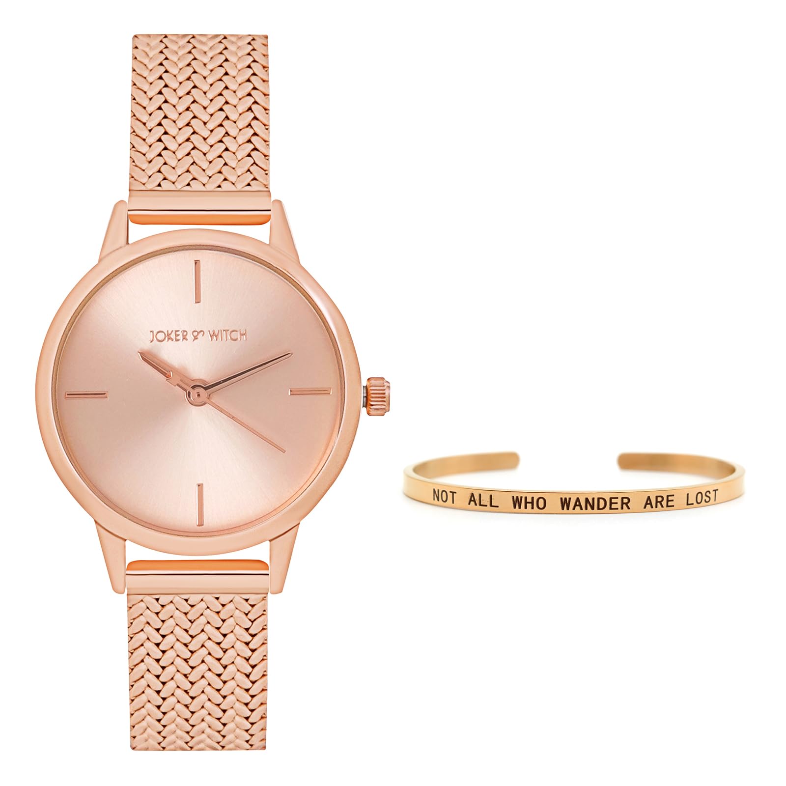 Joker & Witch Stainless Steel Women Newis Analogue Watch Bracelet Stack, Rose Gold Dial, Rose Gold Band (B0CHB6DJ3P) Amazon Price History, Amazon Price Tracker