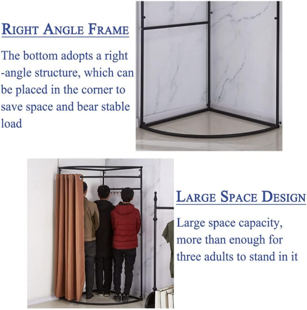 Fashion Changing Rooms Movable Clothing Store Fitting Room Portable Foldable Temporary Locker Room Simple Dressing Room Floor Changing Room Bedroom Furniture