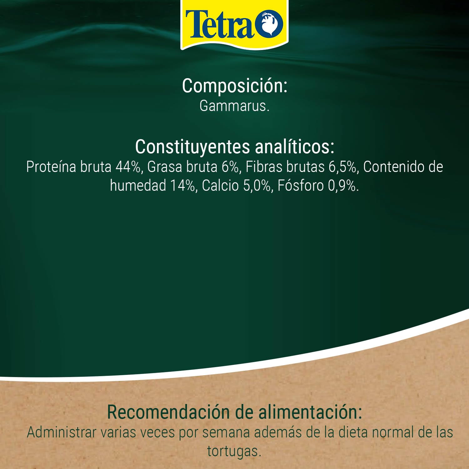 Tetra Gammarus alimento natural para turtugas acuáticas con camarones de arroyo (Gammarus) enteros, Lata de 1 L