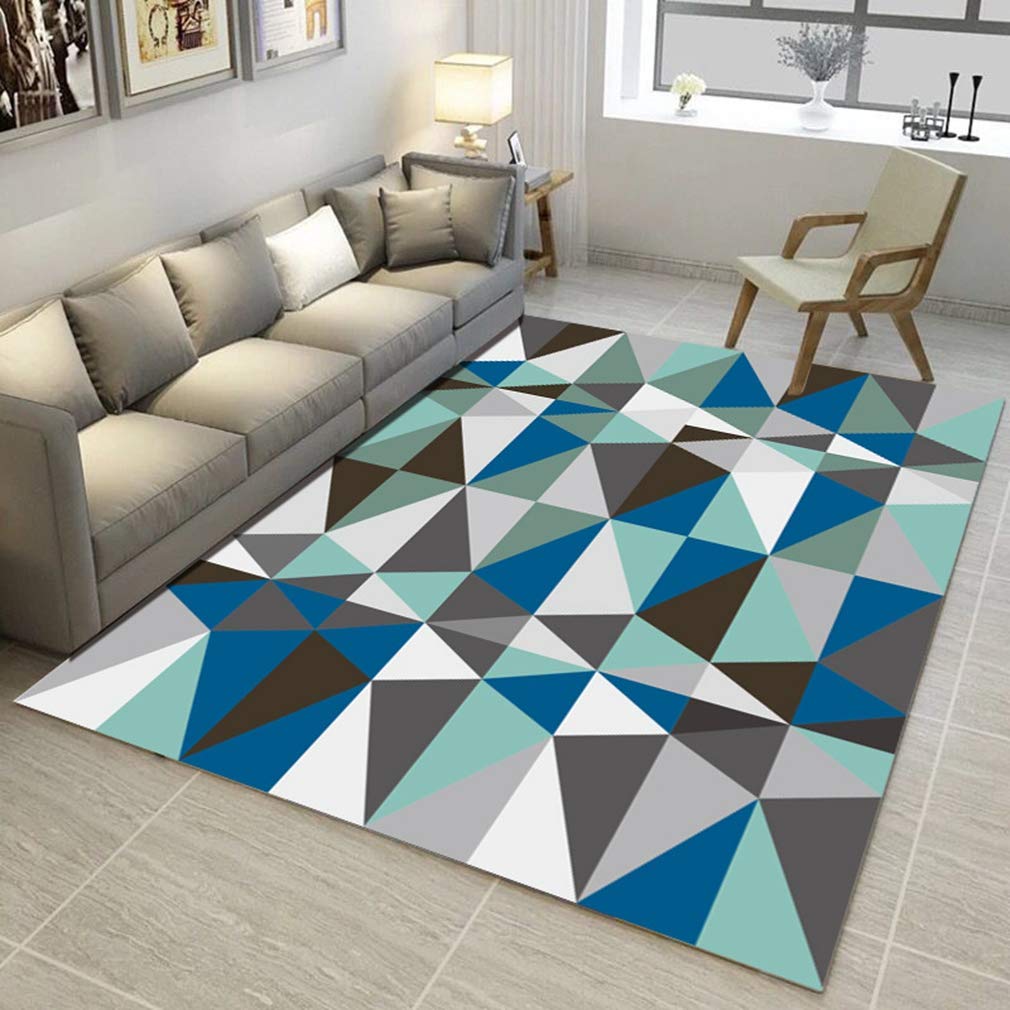 Buy MOXIC Soft Geometric Living Room Area Rugs Rectangular Children Crawling Bedroom Rug Fleece Anti-Slip Fleece Carpets Modern Home Decor Mats Indoor Outdoor Runners Nursery 6.5' X 8.2' ā BookShops.in