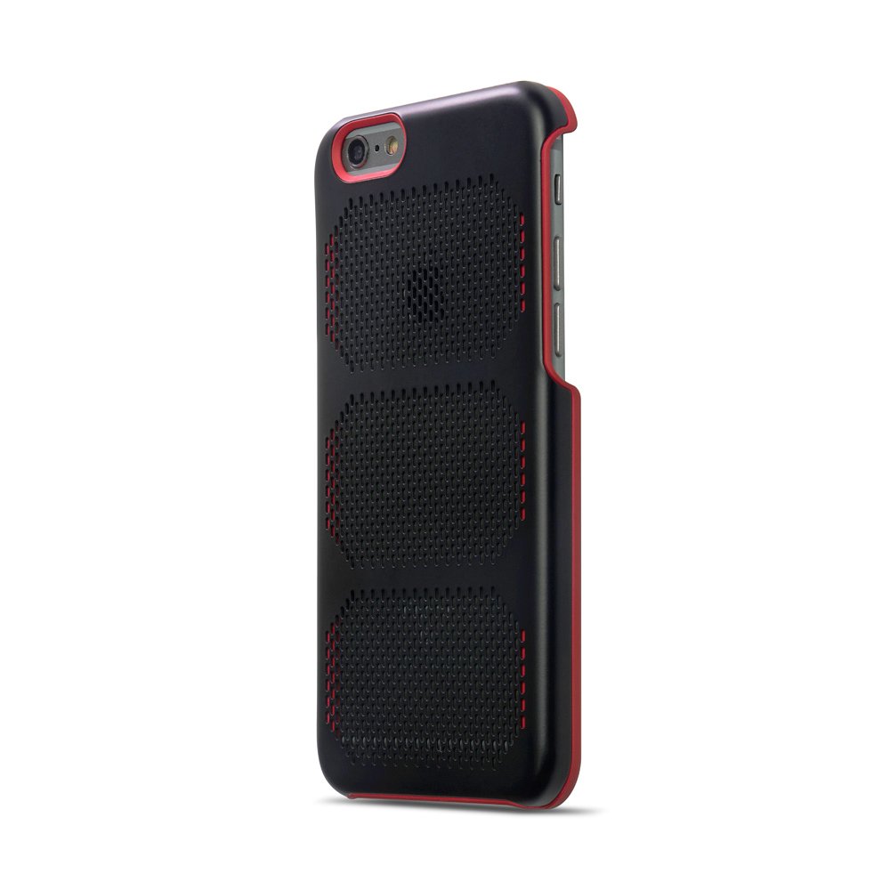 IOM COOLMESH Extreme GT German Stainless Steel iPhone 6 / 6s Case - Black/Red Trim