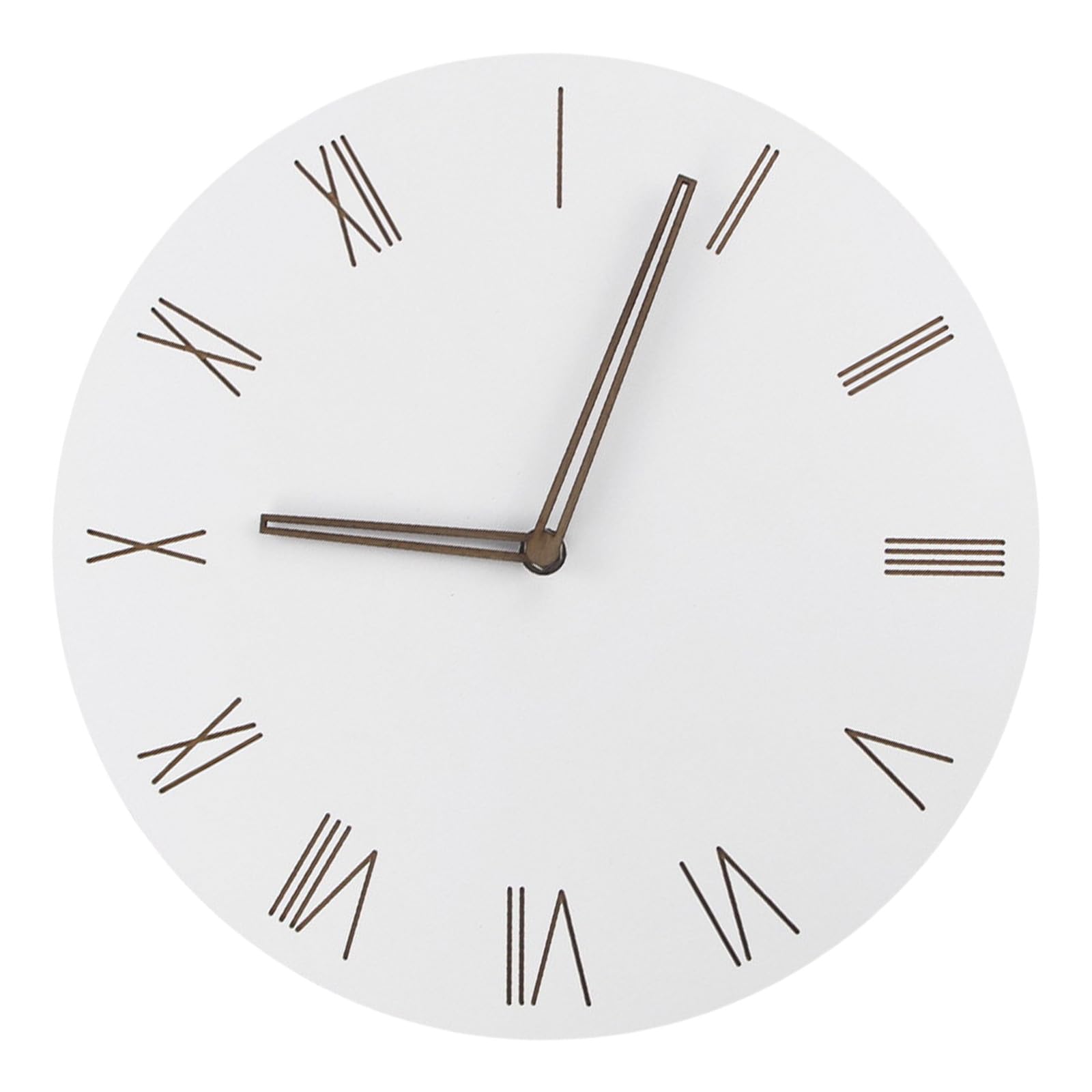 Buxuaaaa C Minimalists 12Inch Round Wall Lock Battery Operated Quiet Not Ticking With Roman Or Arabi Numerals For Home Use Battery Operated Lock