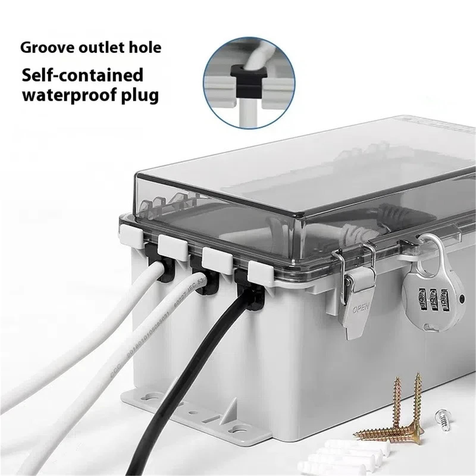 Progetti di scatole giunzione elettriche impermeabili da 250x125x110 mm