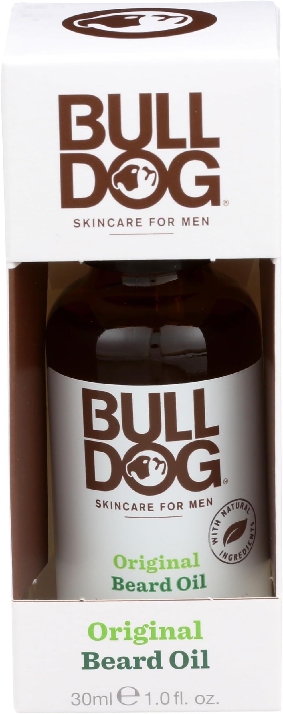 BULLDOG Grooming Original Beard Oil with Aloe Vera, Tames & Conditions Beards, 1 FL OZ