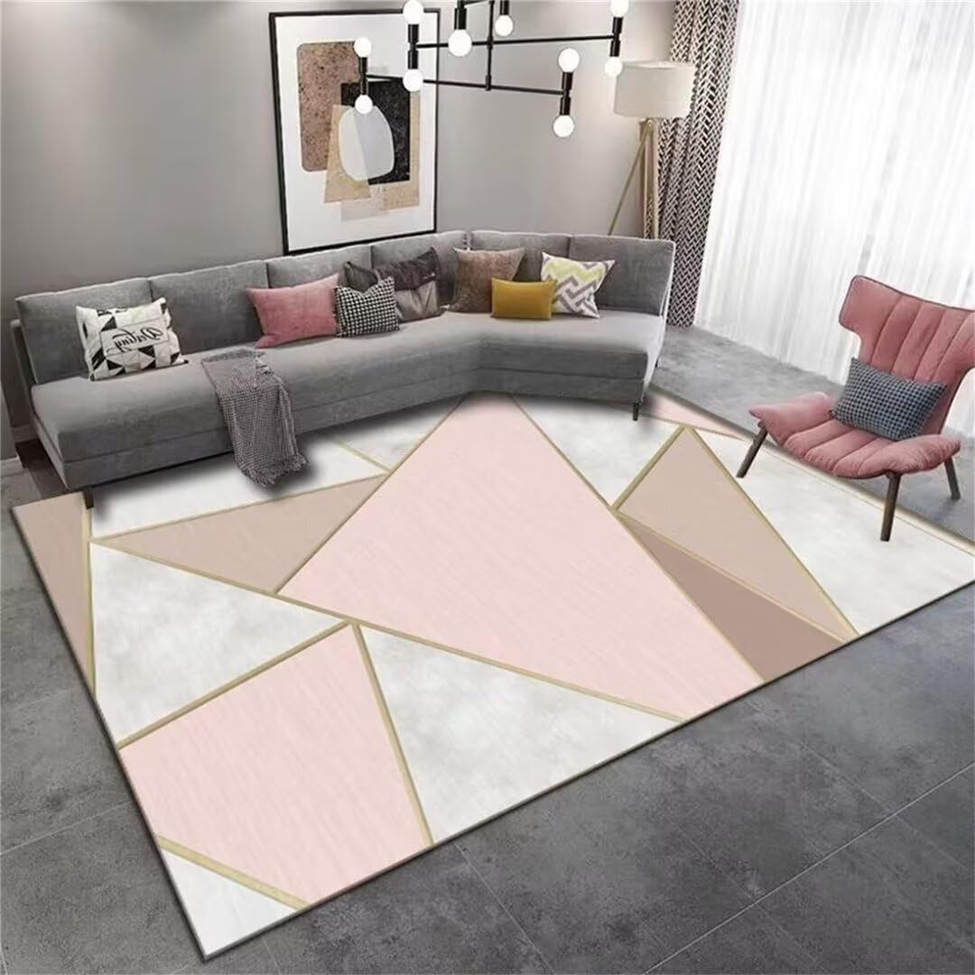Tapis de bureau moderne rose pour aménager un espace de travail