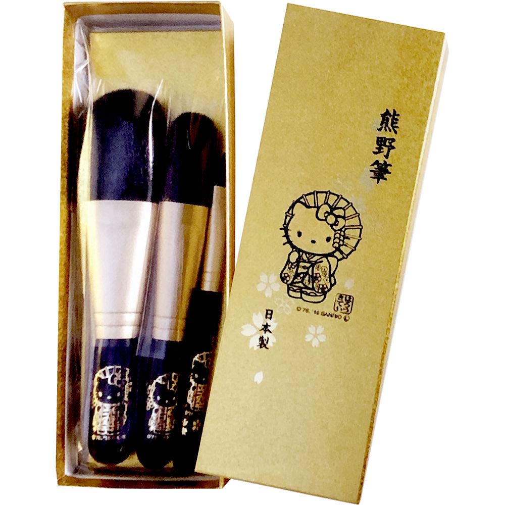 HAKUHODO メイクブラシ 3本セットキティコラボ HAKUHODO メイクブラシ 3本セットキティコラボ