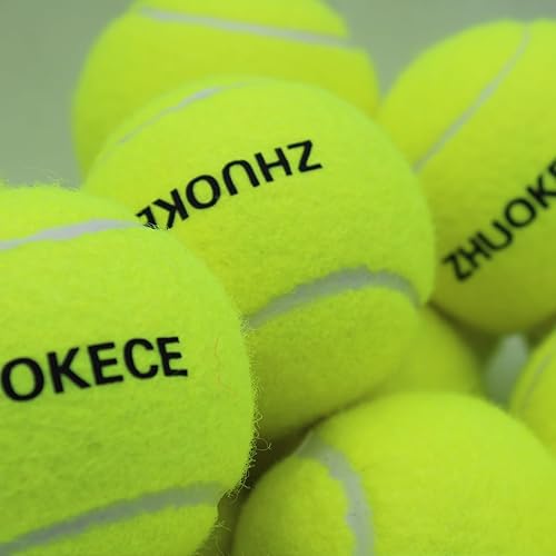 Miniatura 7 de Pelotas de tenis, paquete de 18 pelotas de tenis de entrenamiento, pelotas de práctica con bolsa de malla para un fácil transporte, pelotas de juego
