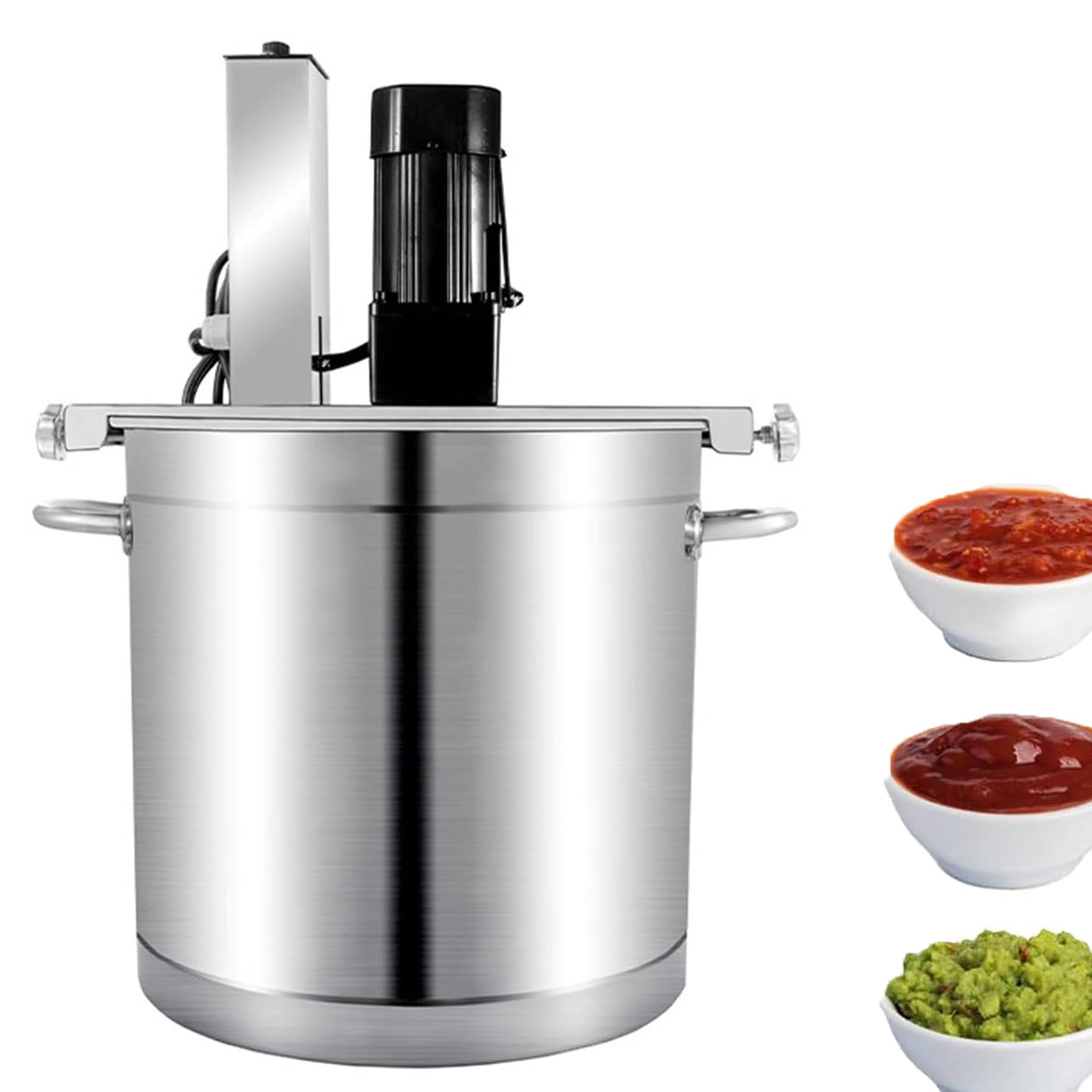 Frullatore Automatico per Marmellata E Salse, Miscelatore Professionale con velocità Regolabile, Agitatore Elettrico A 4 Lame, Compatibile Gas E Induzione Type50