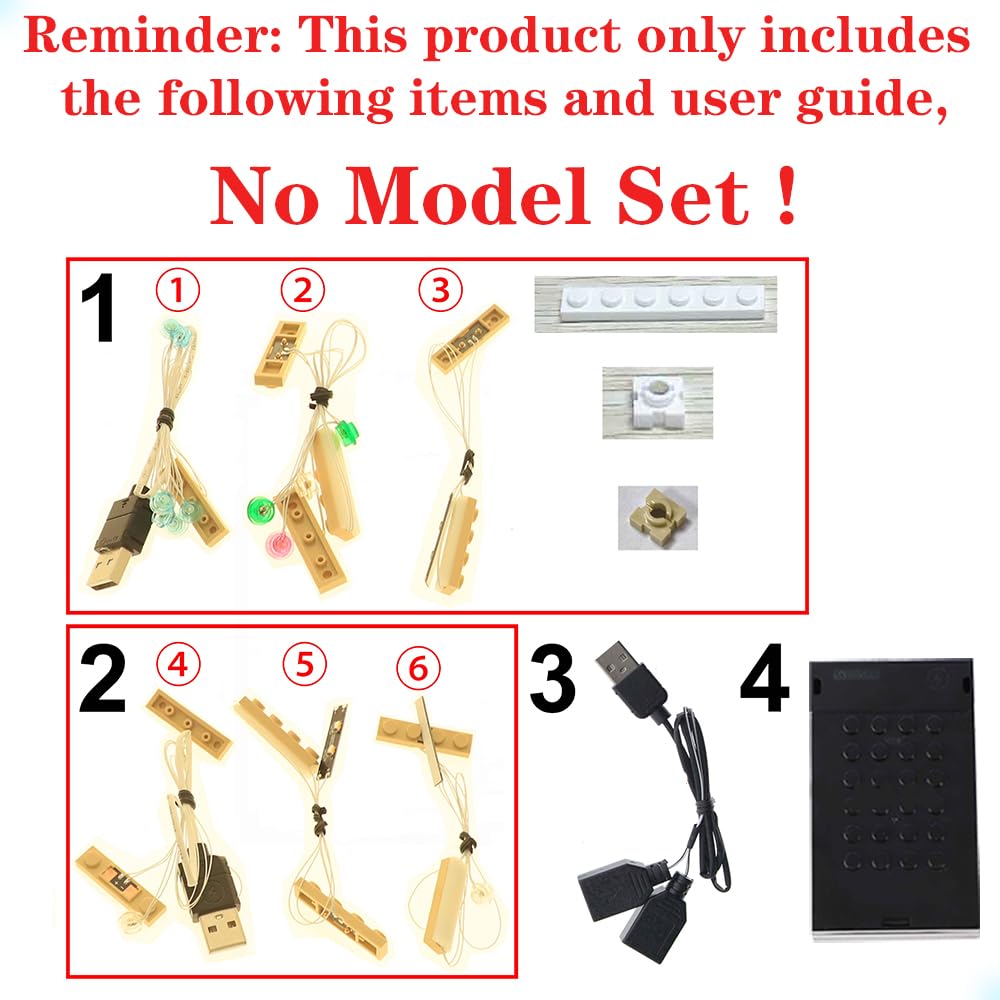 MENZAVA LED Light Set Compatible with LEGO Italian Riviera Ideas 21359 Building Blocks Model - Model Set NOT Included - Image 3
