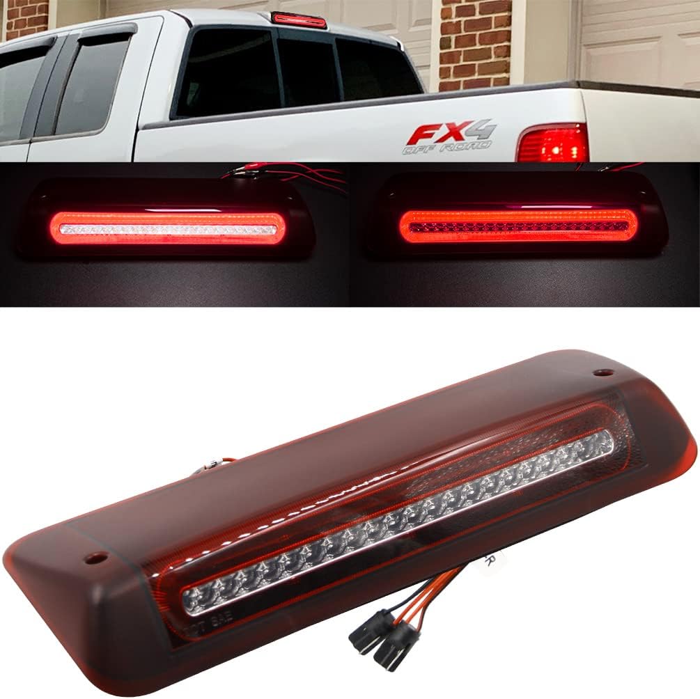 F150 Third Brake Lights for Ford F150 Raptor 2009 2010 2011 2012 2013 2014 Raptor Red LED 3rd Brake Lights White LED Reverse Lights/Roof Cargo Fog Running Lights Smoked Lens
