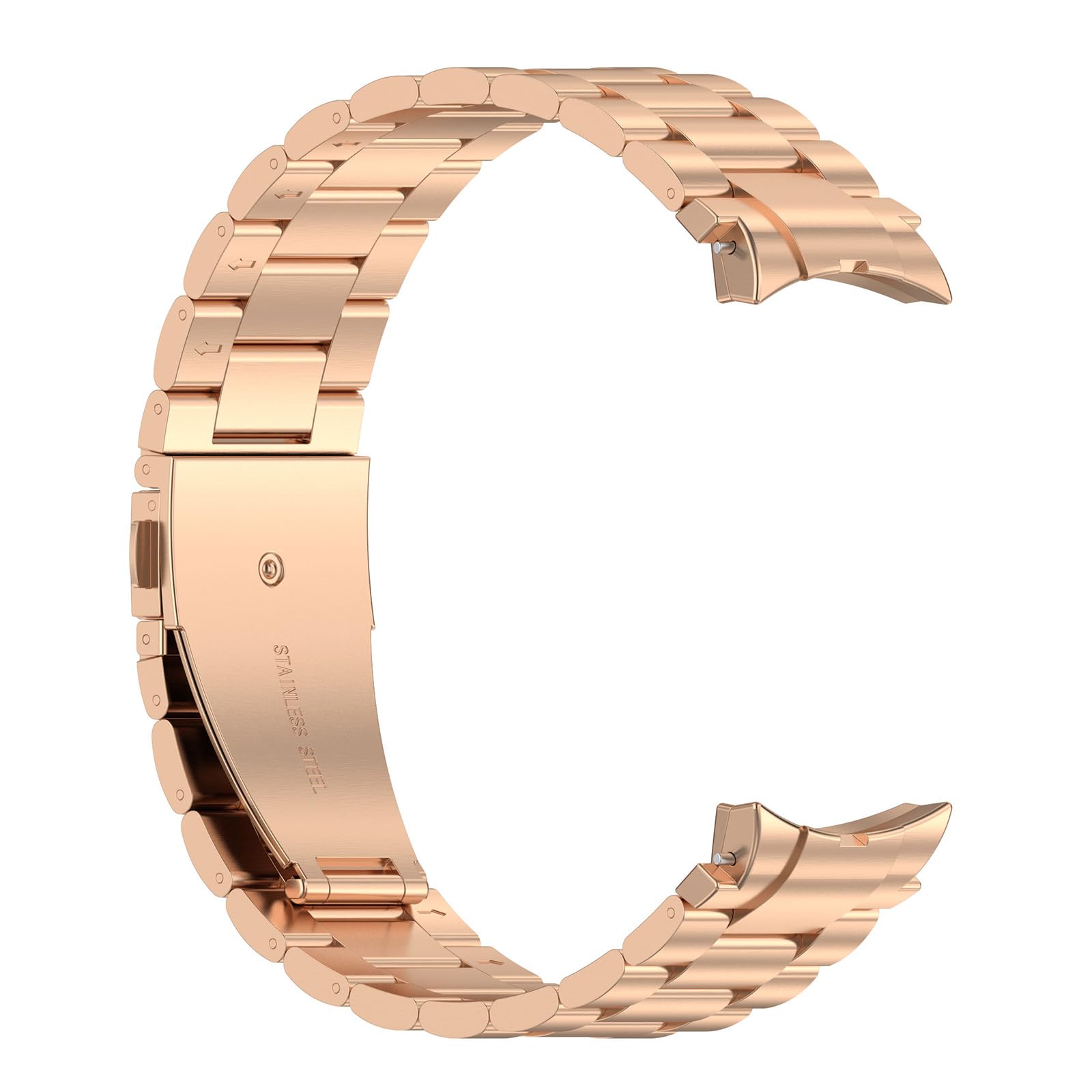 Bracelet montre métal à trois perles unisexe pour montre connectée 7 6 5 4