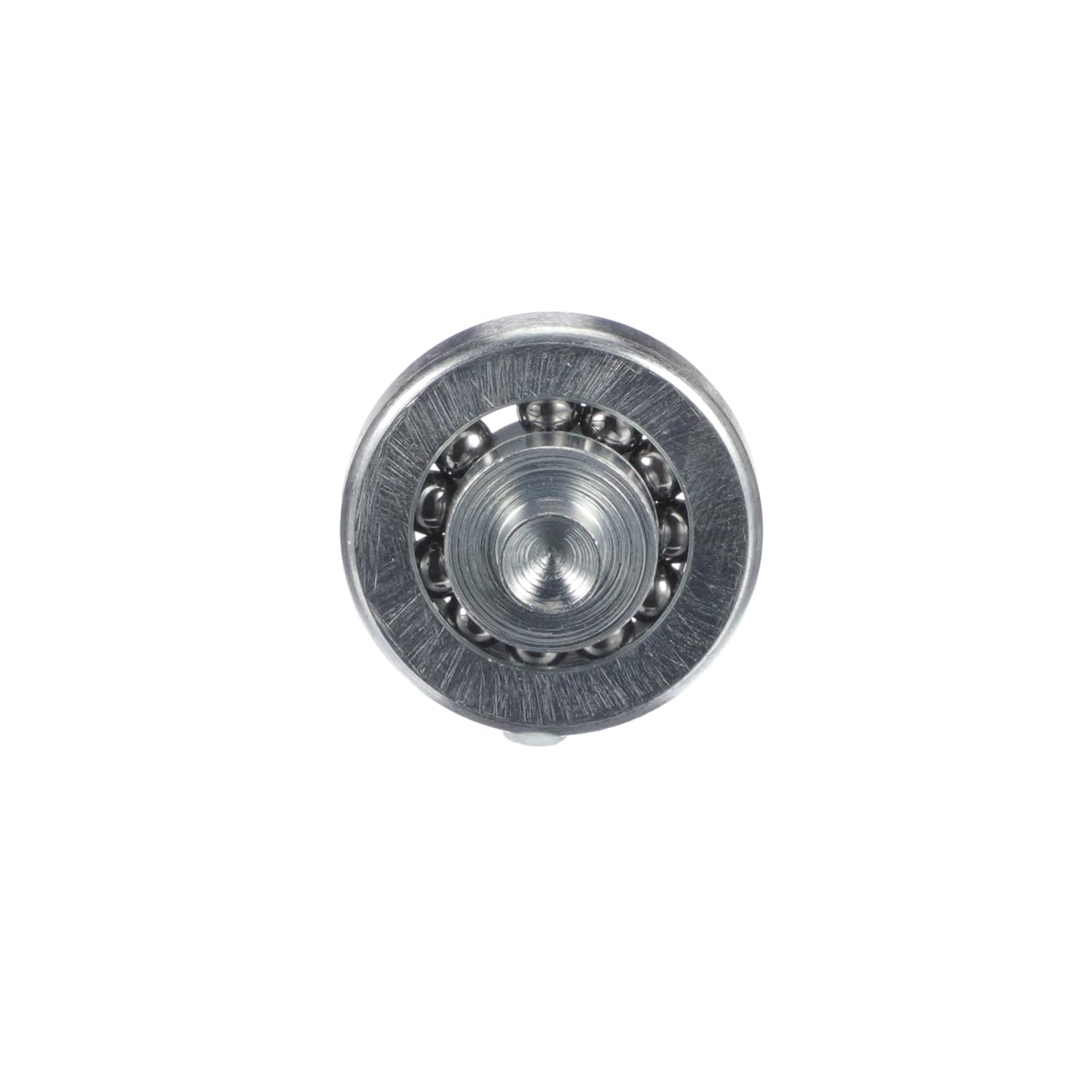 Durable 1" Steel Flat Ball Bearing Roller with 1/2" L Rivet Stud