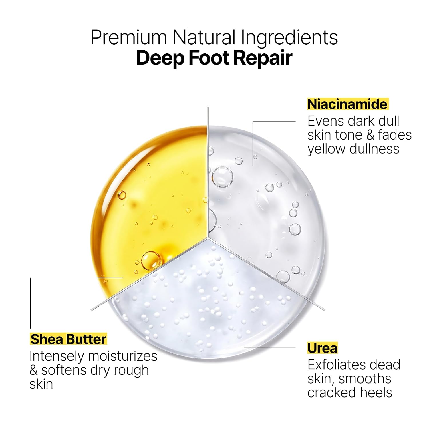 Z:SEA Foot Peeling Mask, Moisturizing & Soothing Exfoliating Foot Socks for Dry, Cracked Heels & Callus Feet, Restoring & Softening Foot Mask with Urea, Shea Butter, Niacinamide & Vitamin E, 5 Pack
