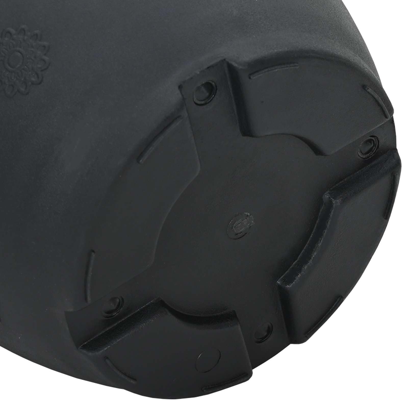 24er Set Blumentöpfe Schwarz Ø 30 x 25 cm, Runde Pflanzgefäße aus Kunststoff für Innen und Außen, Moderne Pflanzkübel mit Entwässerungslöchern für Garten Balkon und Terrasse