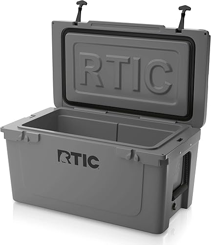 Miniatura 4 de RTIC Caja de hielo portátil de 65 cuartos de galón con aislamiento duro para playa, bebidas, bebidas, campamento, picnic, pesca, barco, barbacoa