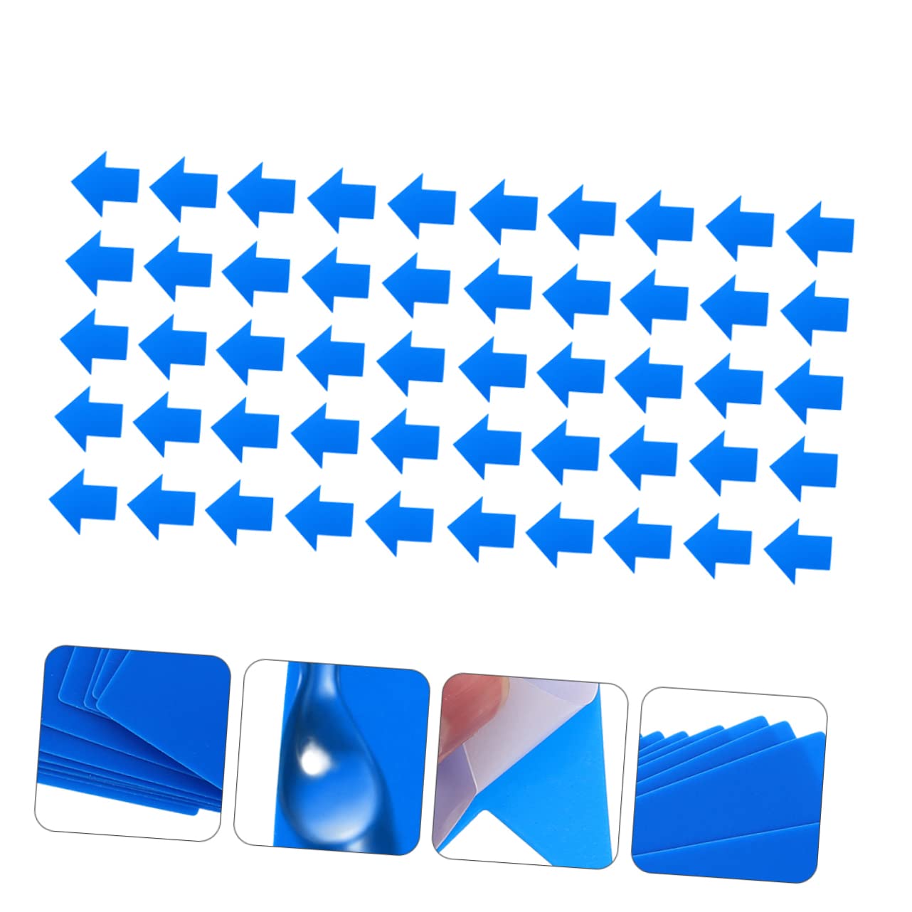 Cabilock 50 Pack Arrow Directional Sign Decals Waterproof Self-adhesive Floor Stickers for Indoor/outdoor Use