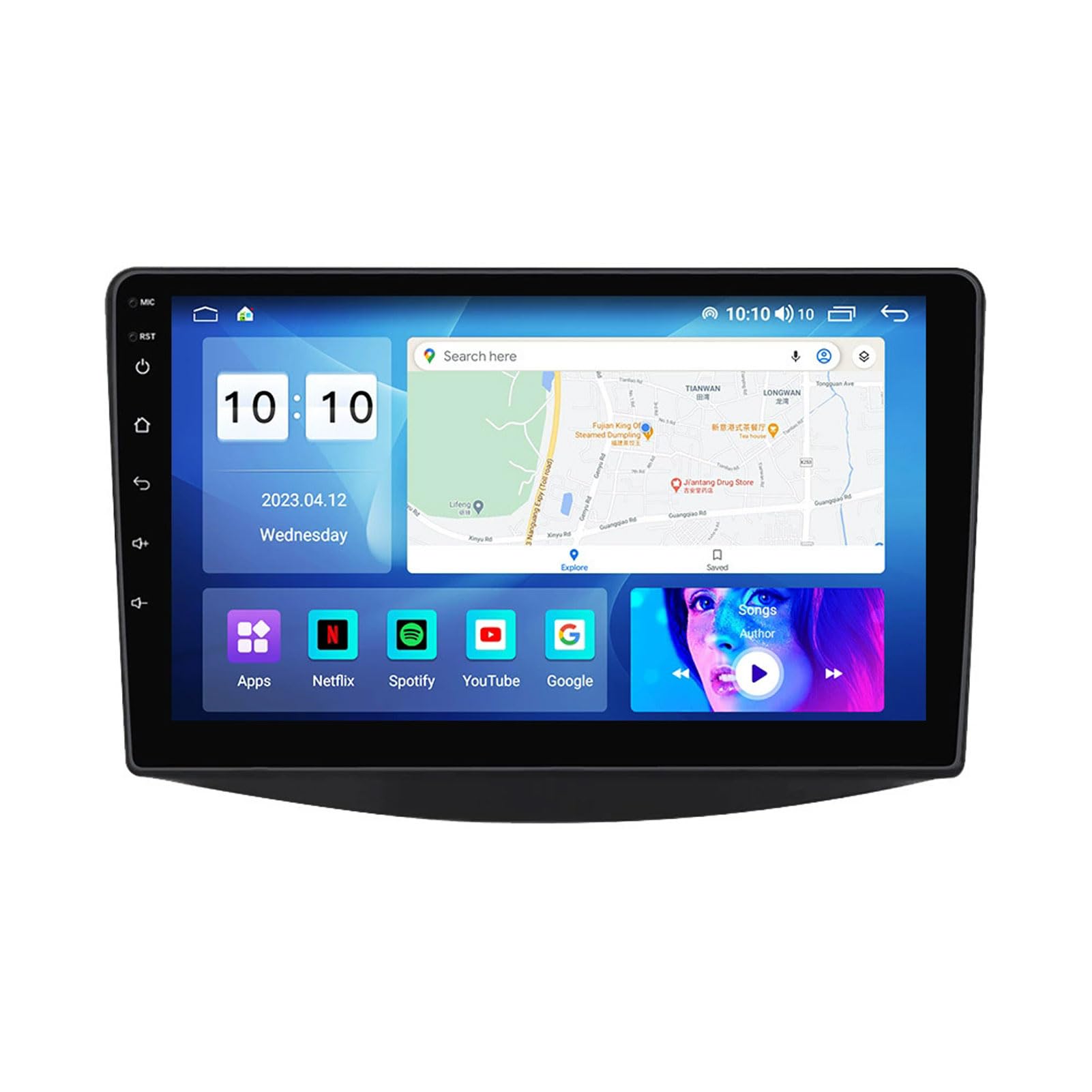 genérico Radio Coche Android 12 para Grandis 2003-2011 10 Pulgadas HD Pantalla TáCtil Radio Coche Car Play, con Car Play Navegación GPS Bluetooth RDS