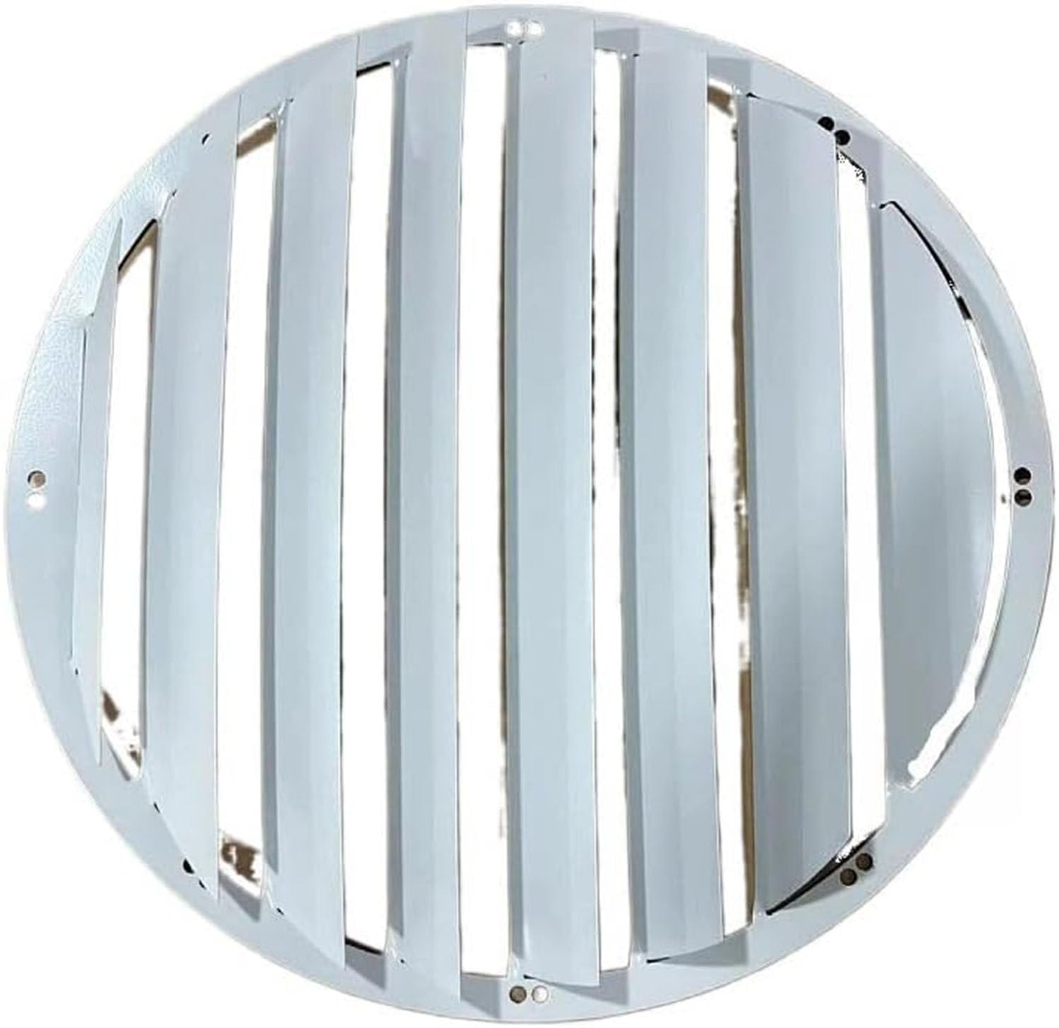 Deflettore per Condizionatore D'aria per Unità Esterne, Schermo Di Protezione per Bocchette Di Ventilazione in Acciaio Inossidabile,Round-58 * 58cm