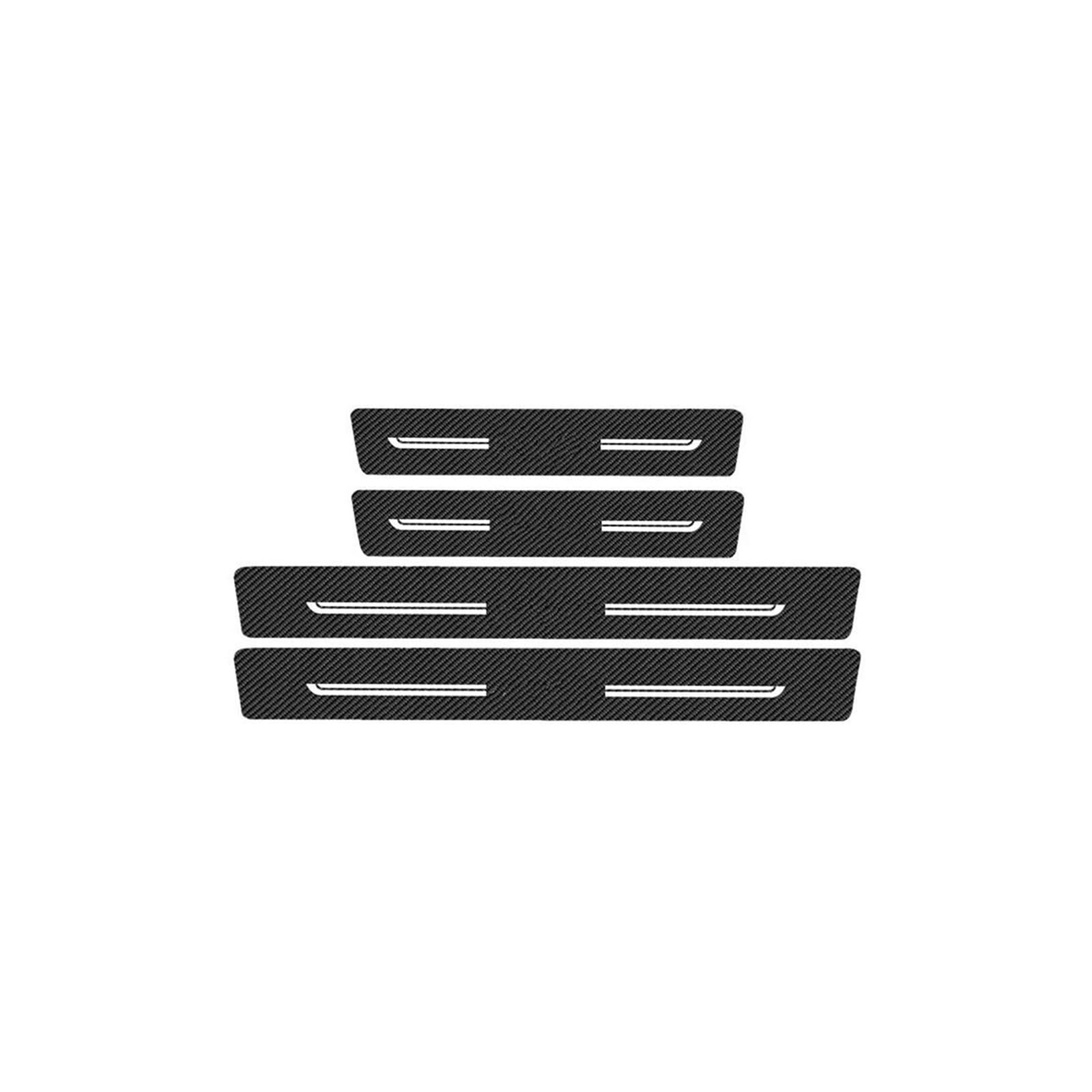 Door Sill Protector for Mazda CX-9 CX9 2014-2017 2018-2021 Protector Rear Trunk Bumper Threshold Sticker(4Pcs Door sill)