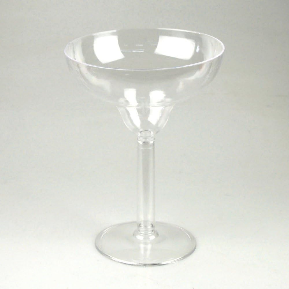 Firefly Imports Plastic Margarita Vase Disposable Cups, Clear, 9-Inch