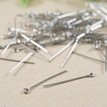 【サージカルステンレス 316】 9ピン シルバー 30mm 太さ0.7mm 20個 ステンレス パーツ 金属アレルギー対策 アクセサリーパーツ