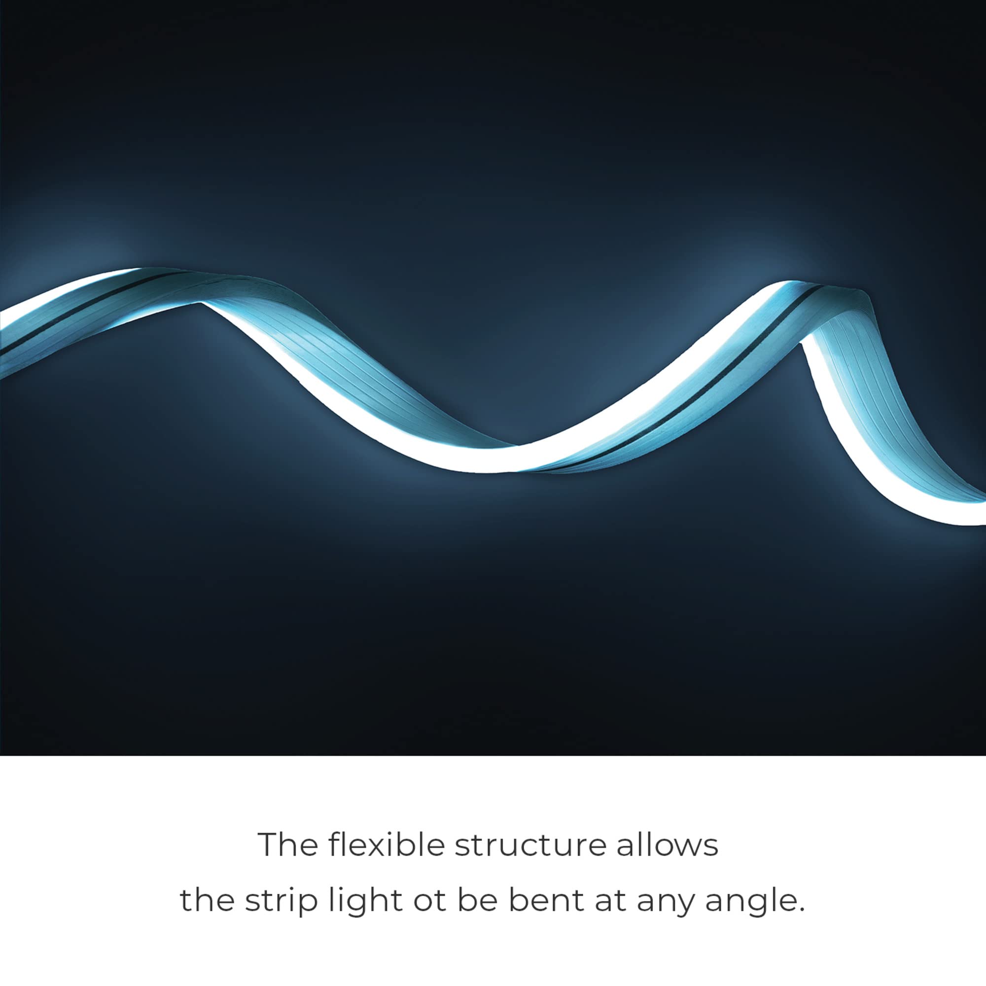 Globe Electric 50273 Wi-Fi Smart Flexigon Multicolor Changing RGB LED Plug-in Outdoor Indoor Neon Strip Light, No Hub Required, Voice Activated, 5 Meters/16.4 Feet, IP65 Rated, 3000 Kelvin