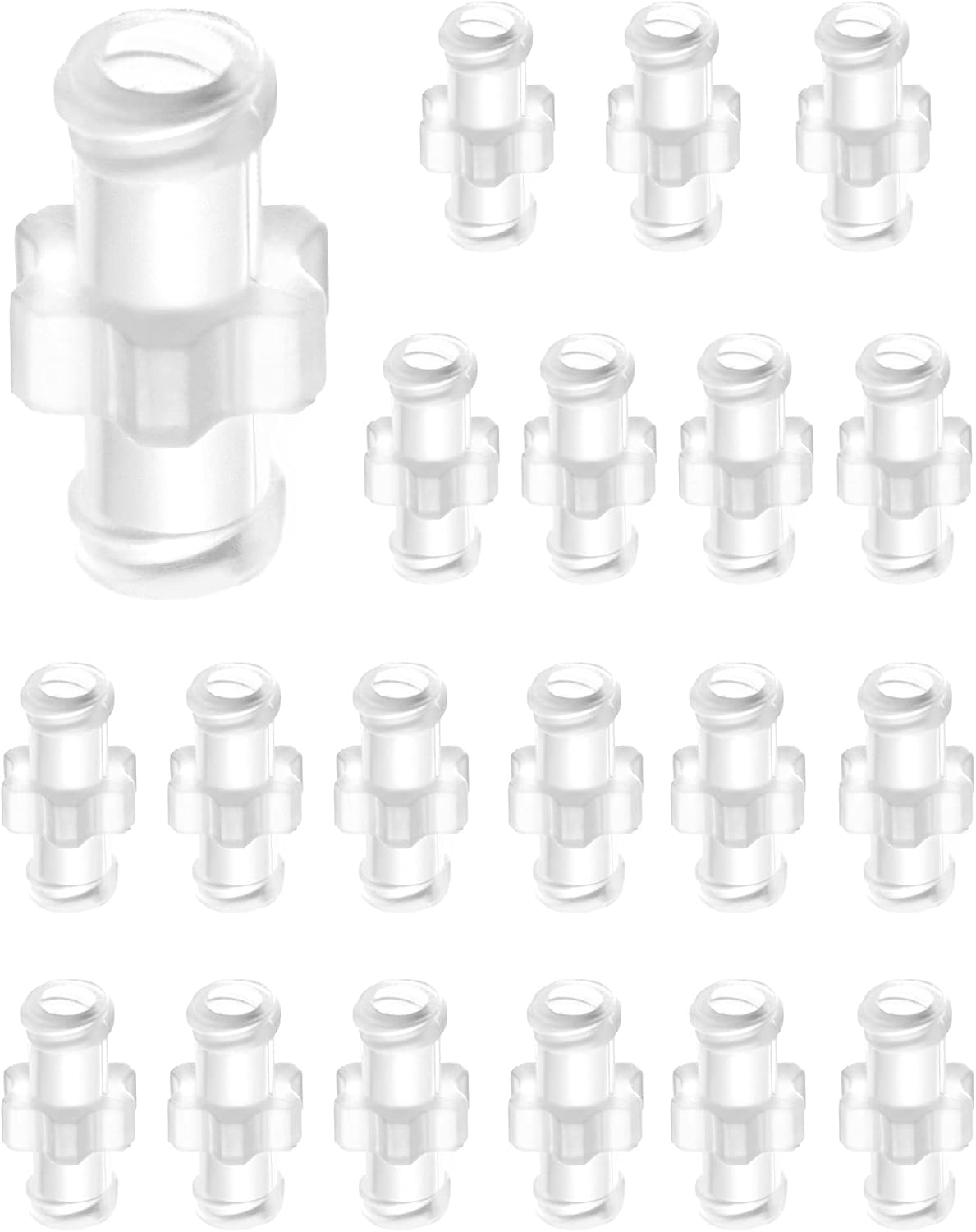 QWORK Syringe Adaptor, 20 Pack Female Luer Syringe to Syringe Transfer