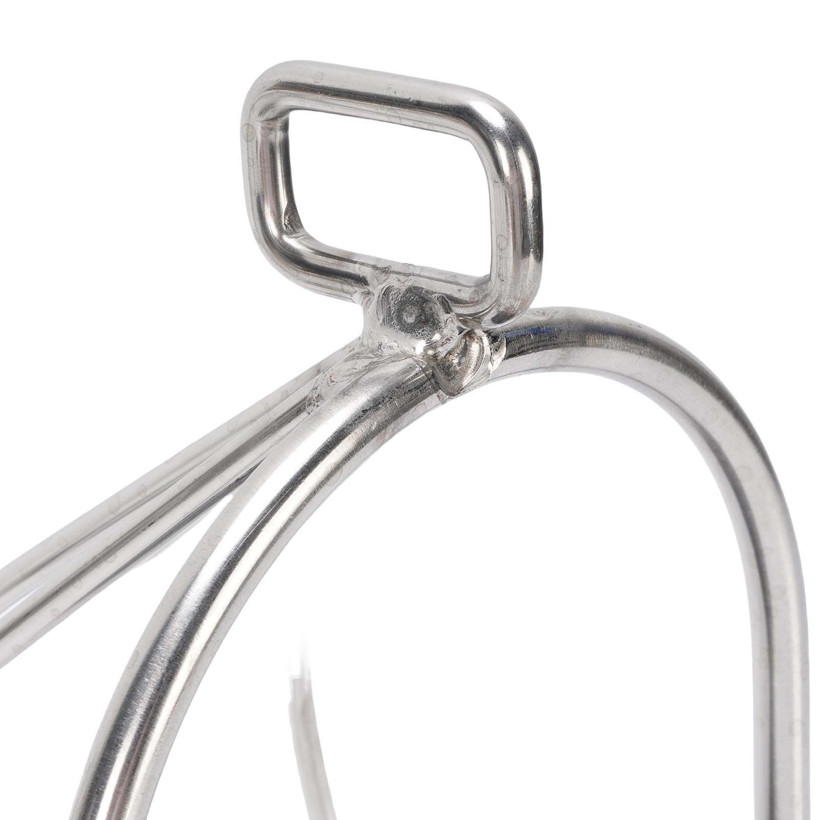CHICIRIS Ejera de Jaula Segura para Caballos, Almohadilla sin Deslizamiento de Acero Inoxidable con Estribos de Caballo para Accesorios Ecuestres