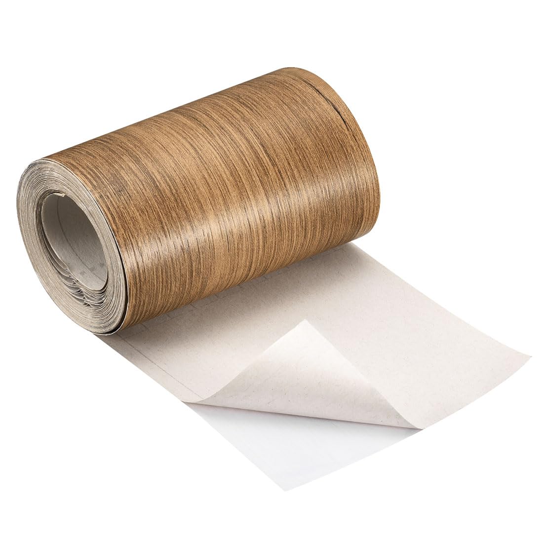 Wood Grain Repair Tape - 1 Pack Self Adhesive Wood Tape Fits for Tables Doors Window Floor Furniture Renovation - PVC Durable Multi-Use Adhesive Patch - (4-inch x 16-ft Grey)