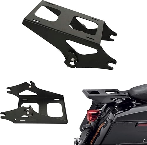 Miniatura 10 de TCMT Tour Pack 2-UP - Soporte para portaequipajes para motocicletas Harley Touring CVO Street Glide Road King Road Glide 2014-2023 Electra Glide