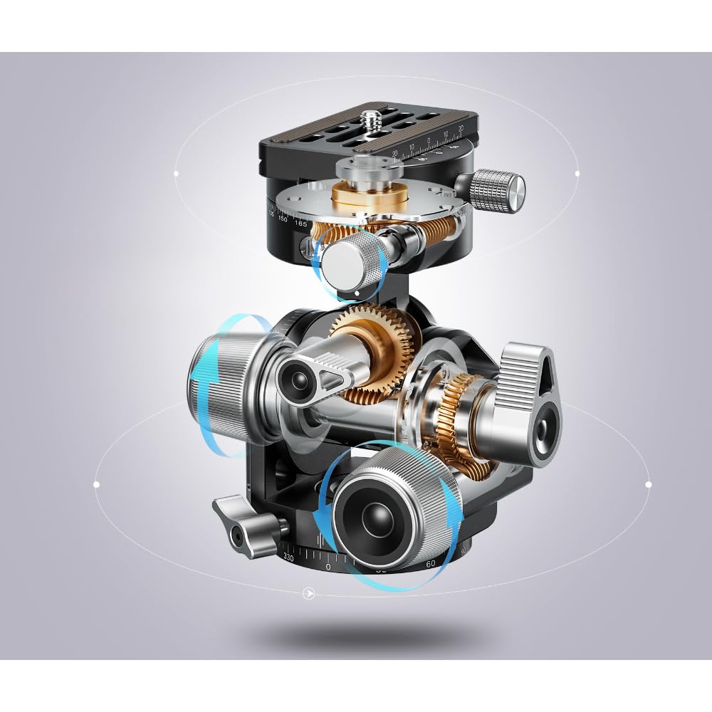 Leofoto ギア雲台 G4 Amazon | Leofoto ギア雲台 G4+NP-60 leofoto 微動調整可能 耐荷