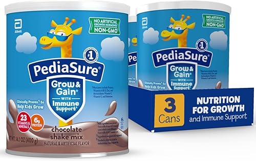 Miniatura 17 de PediaSure Grow & Gain - Polvo de mezcla de batido sin OMG y sin gluten, batido nutricional para niños, con proteínas, probióticos, DHA