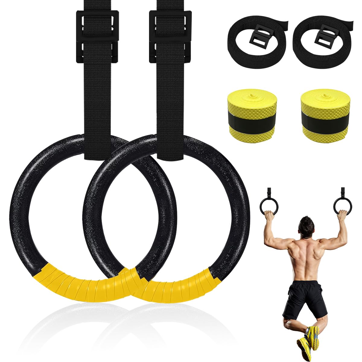 Gymnastic Rings With Adjustable Straps Cashback Rebate