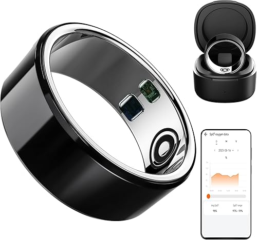 Smart Ring Health Tracker para mujeres y hombres, registra continuamente la calidad del sueño, frecuencia cardíaca, temperatura, oxígeno en sangre y disponible en Yaxa Venezuela