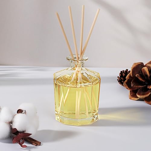 Miniatura 5 de L'odeur Vill Difusor de varillas de 8.5 onzas, difusor de baño de lino fresco con 10 varillas, difusor perfumado de aceite esencial para el hogar,