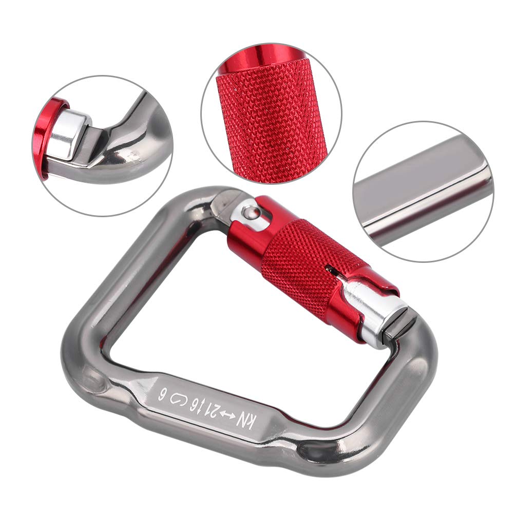 Mousqueton Clip 28KN Parachute - Mousqueton Parapente D Boucle Ressort Pour Escalade, Camping Et Plein Air