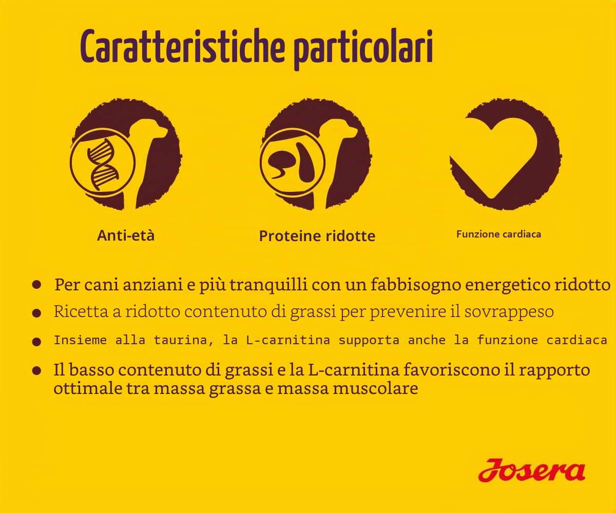 JOSERA Balance (1 x 12.5 kg) | cibo per cani ridotto grasso e proteine per anziani. senza glutine. cibo secco super premium per cani anziani. confezione da 1