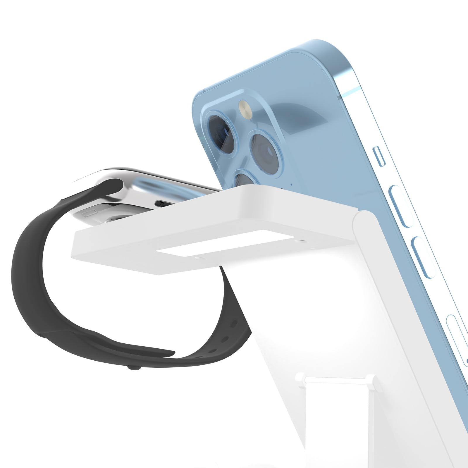 Station de Pliable 5-en-1 pour 16-14 Ans, BeatsSolo, Montres avec Torche Complet avec de Montre de téléphone Conception Pliable