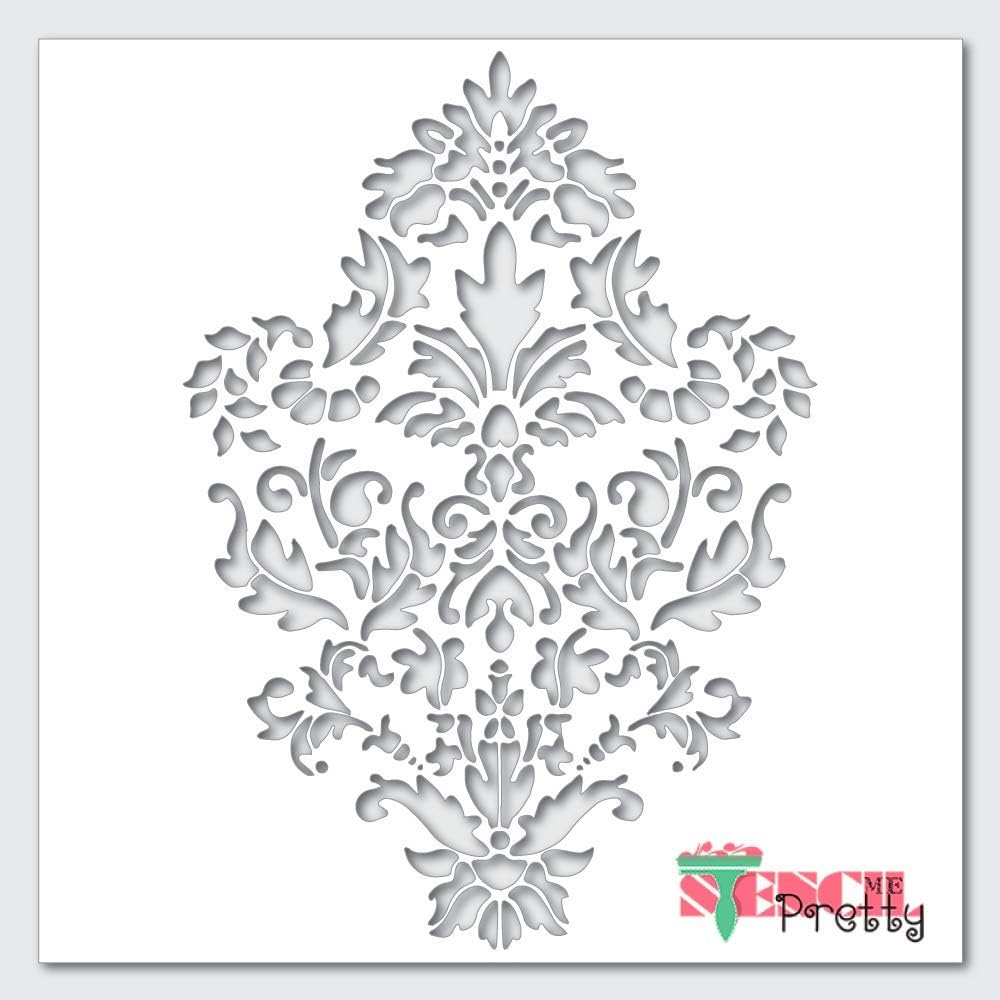 Floral Baroque Damask Stencil Best Vinyl Large Stencils for