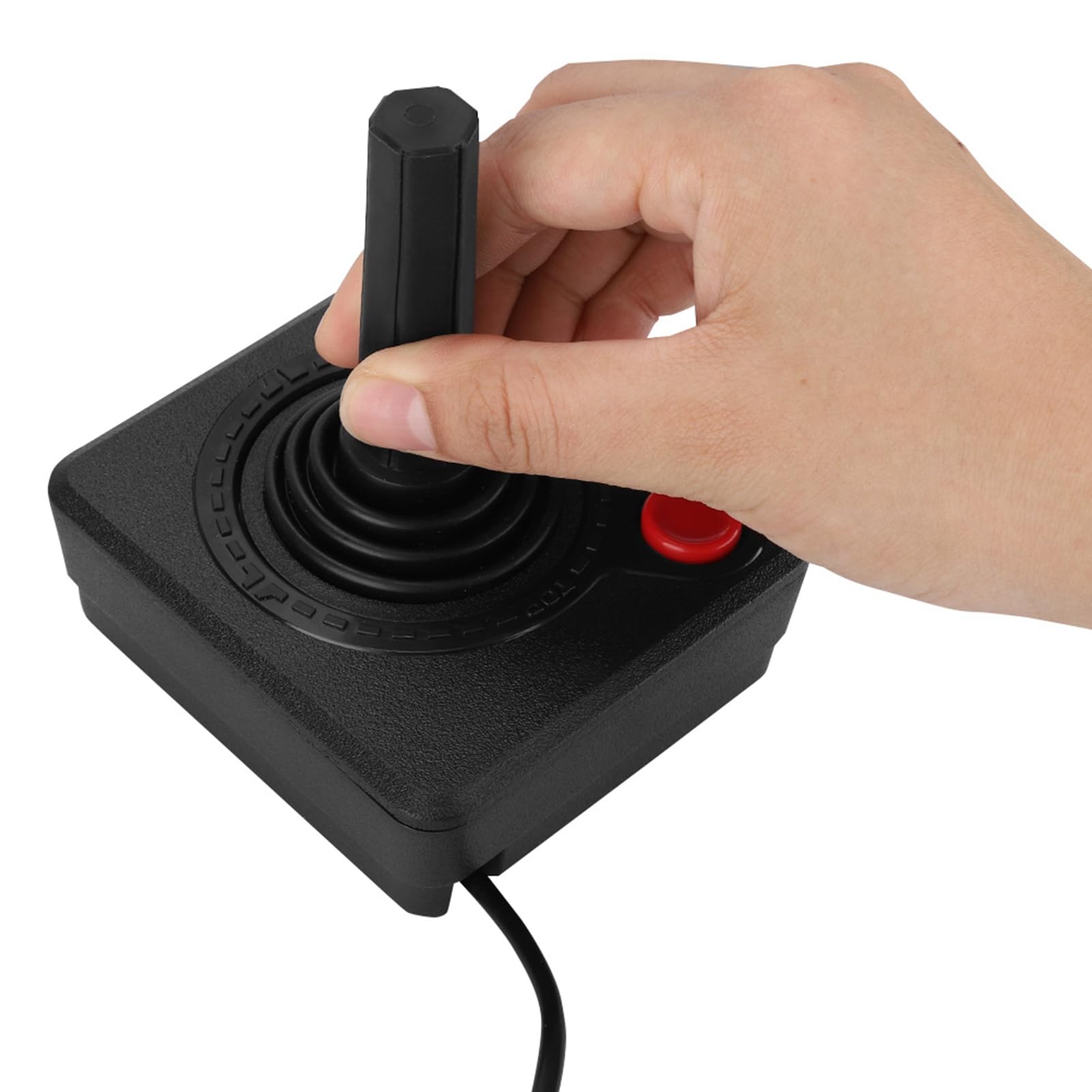 Tomantery 2600 Retro Classic 3D Analog Joystick Controller - Durable Four-Way Joystick Controller, Advanced Operating Button - Compatible with 7800 Console, Suitable for All 2600 Games